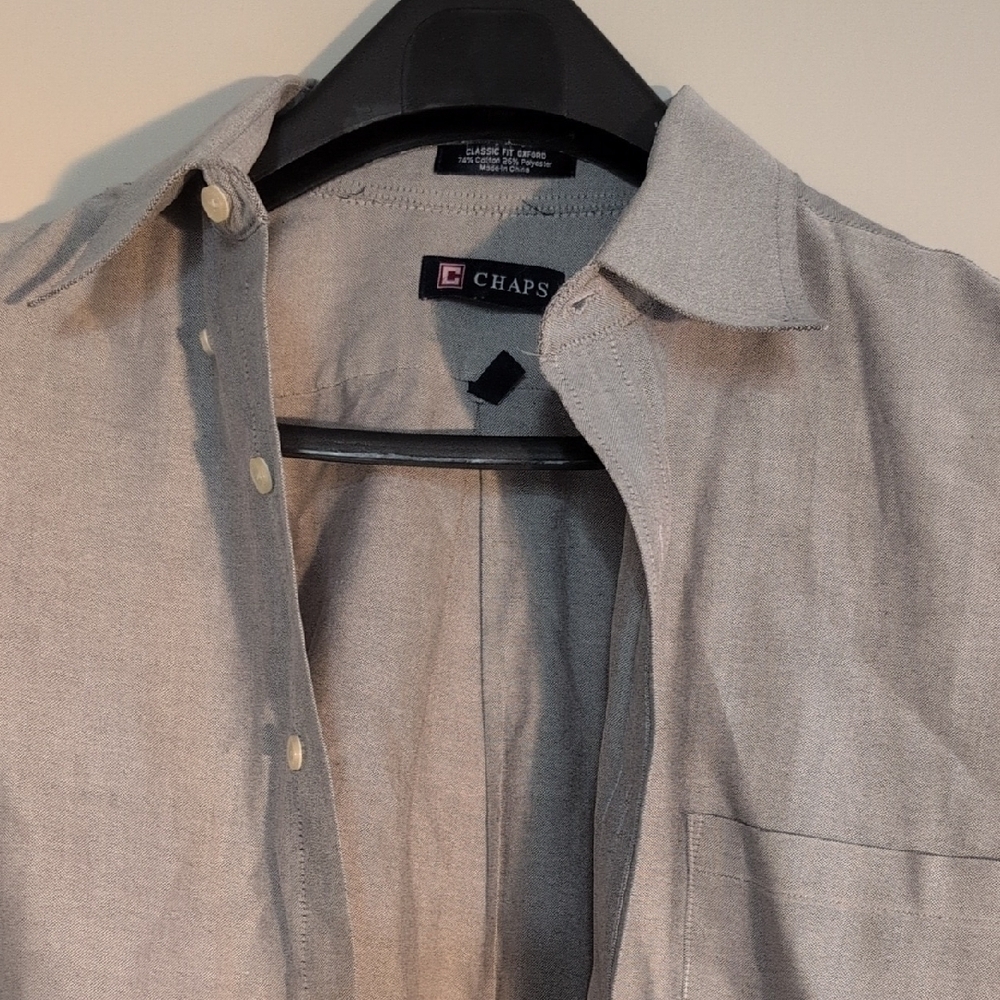 Chaps Gray Mens Shirt